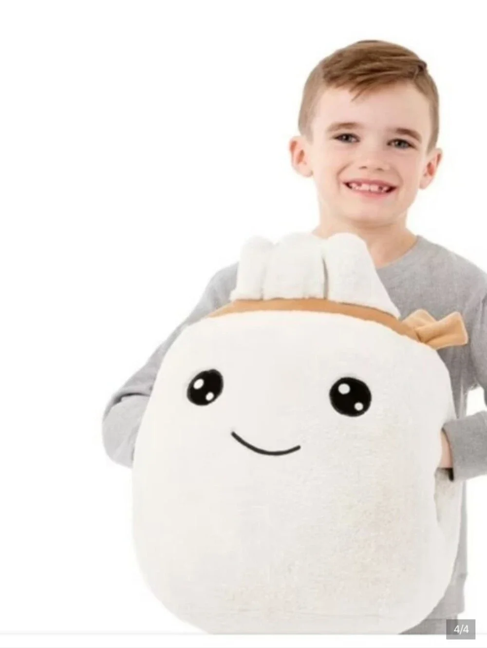 Smiling Pink Plush Kids Sushi Hugger Pillow